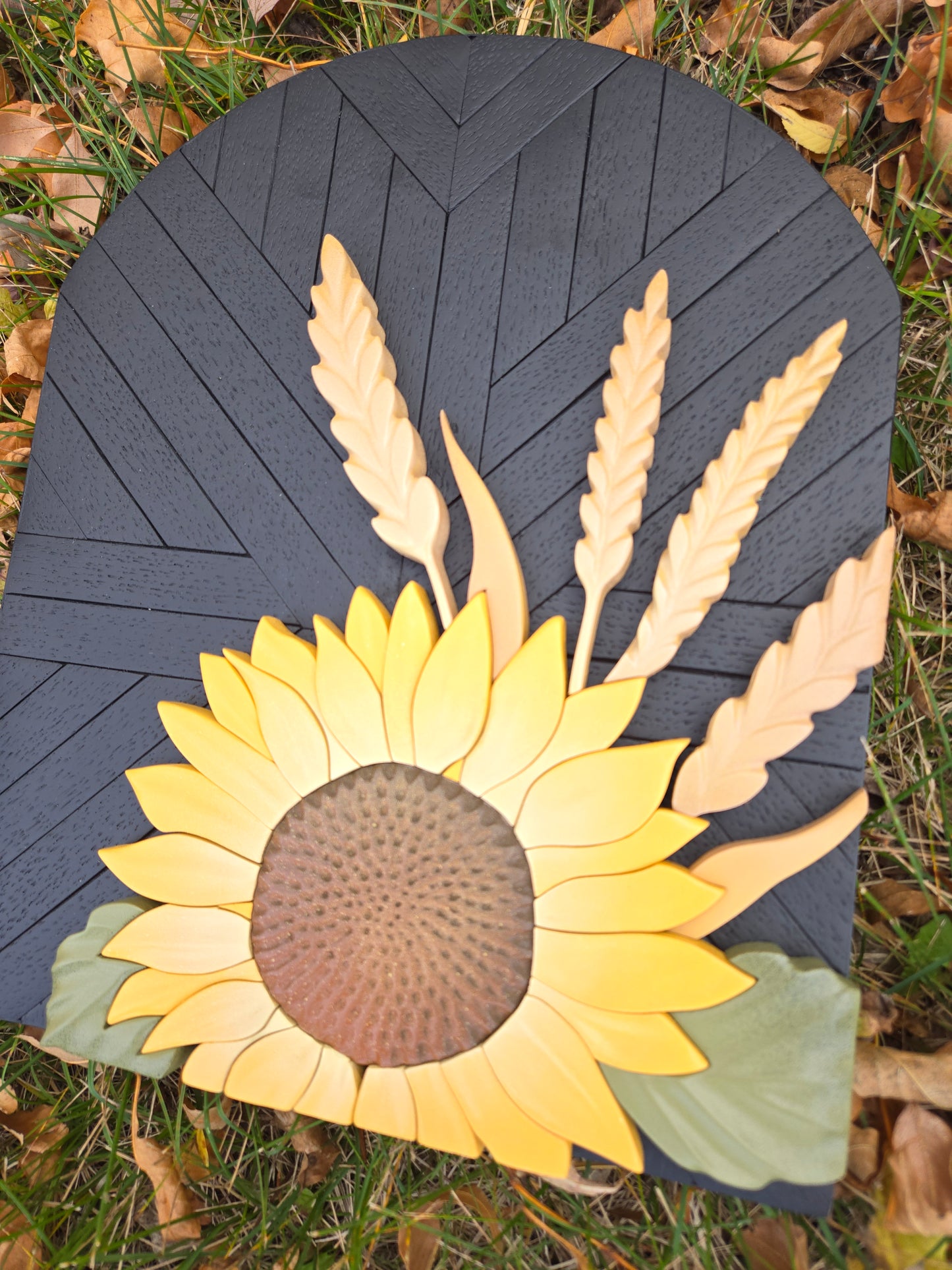 Sunflower with wheat