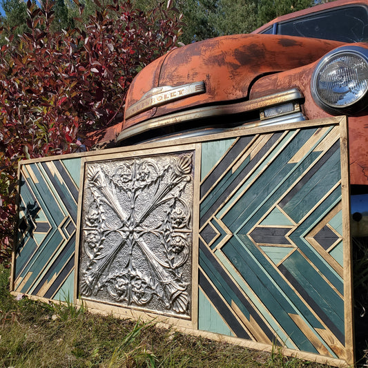 Vintage tin mosaic