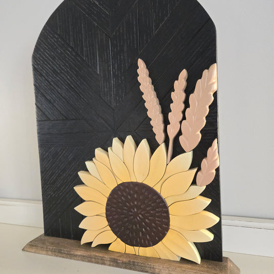 Sunflower with wheat