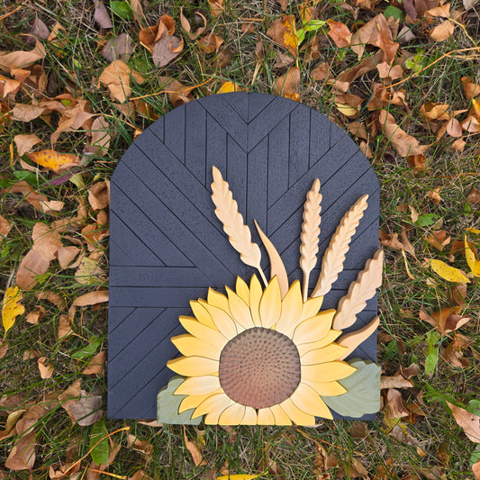 Sunflower with wheat